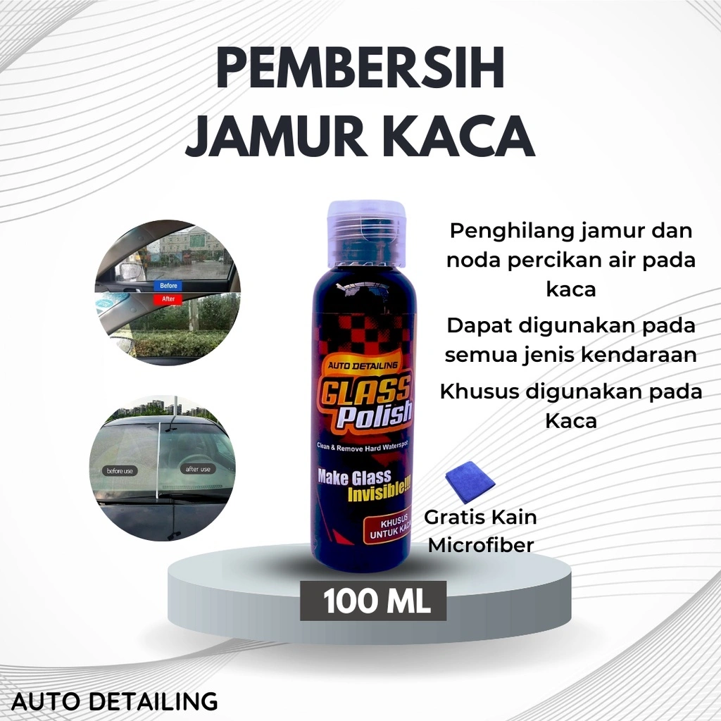 Pembersih Kaca Glass Polish Pengkilap Kaca Penghilang Jamur Kaca 100 ml