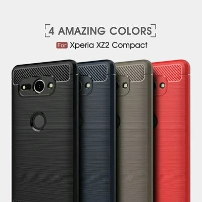 Case Sony XZ2 Compact Rugged Armor Carbon Fiber Anti Shock Proof