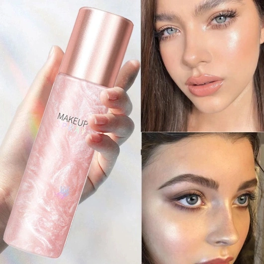 makeup setting spray makeup face mist makeup glow facial spray 120ml bukti air kontrol minyak riasan tidak mudah rusak tetap sepanjang masabersinar menyegarkan dan tidak berminyak tahan keringat