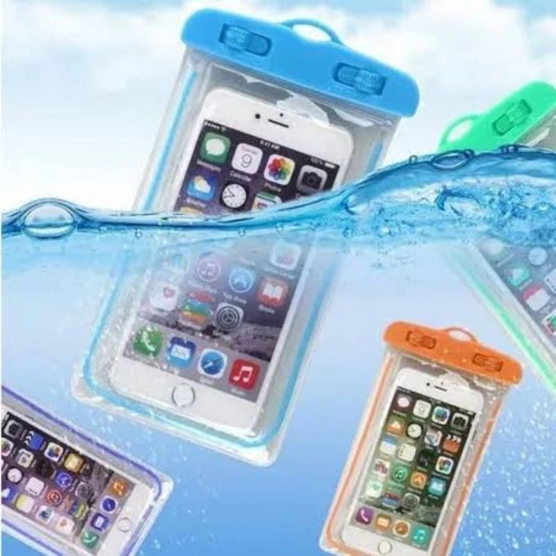 Waterproof Anti Air pelindung hp plus tali Jas Hujan Hp