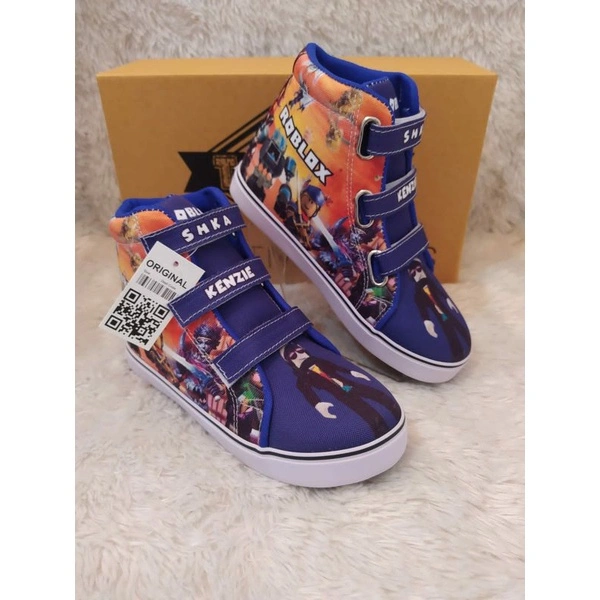 SEPATU ANAK KARAKTER ROBLOX BLUE FREE CETAK NAMA DAN PHOTO + GRATIS MASKER TERLARIS DAN TERMURAH/FASHION KIDS/TREND/VIRAL