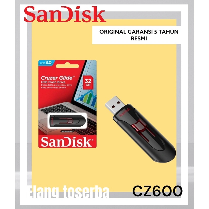 Sandisk Flashdisk Glide (CZ600) 32GB USB 3.0