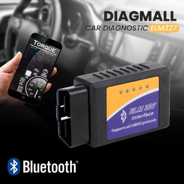 Alat Cek Scan Diagnosa Mesin Mobil Diagmall ELM327 OBD2 V2.1 OBD-II