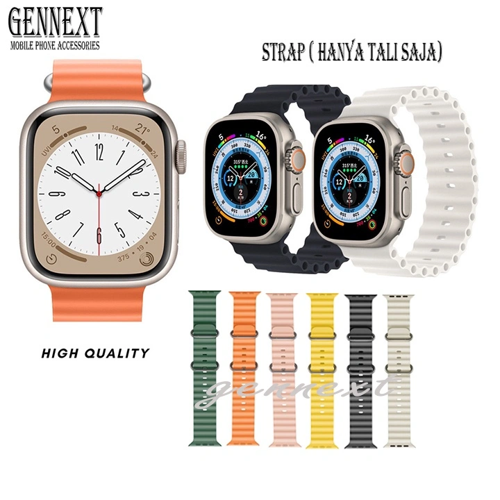 Gennext Strap Ocean Watch Iwatch 1 2 3 4 5 6 7 8 9 10 SE 2020 Ultra Ultra2 Ultra3 38mm 42mm 40mm 41mm 44mm 45mm 49mm Tali Smartwatch Jam Tangan