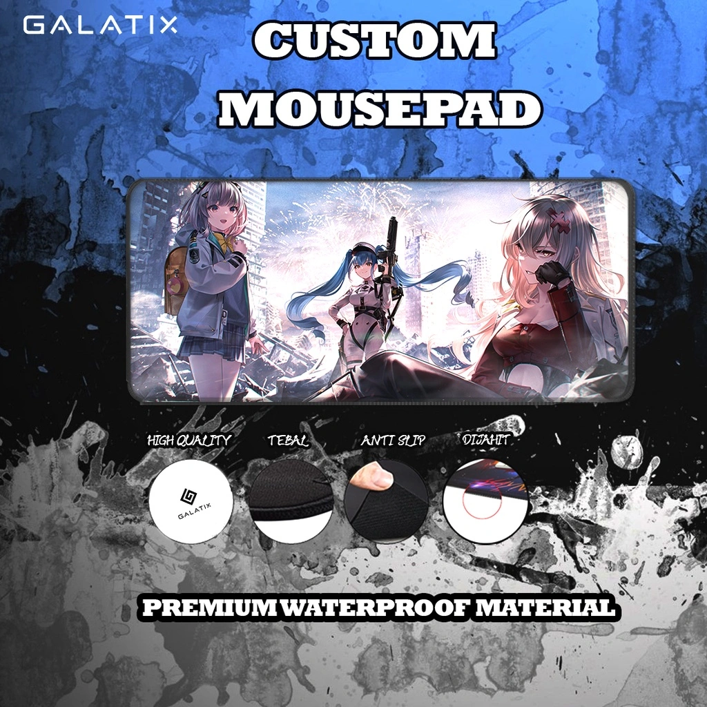 CUSTOM MOUSE PAD KUSTOM MOUSEPAD DESK MAT GAMING DeskMat Waterproof Dijahit BY GALATIX