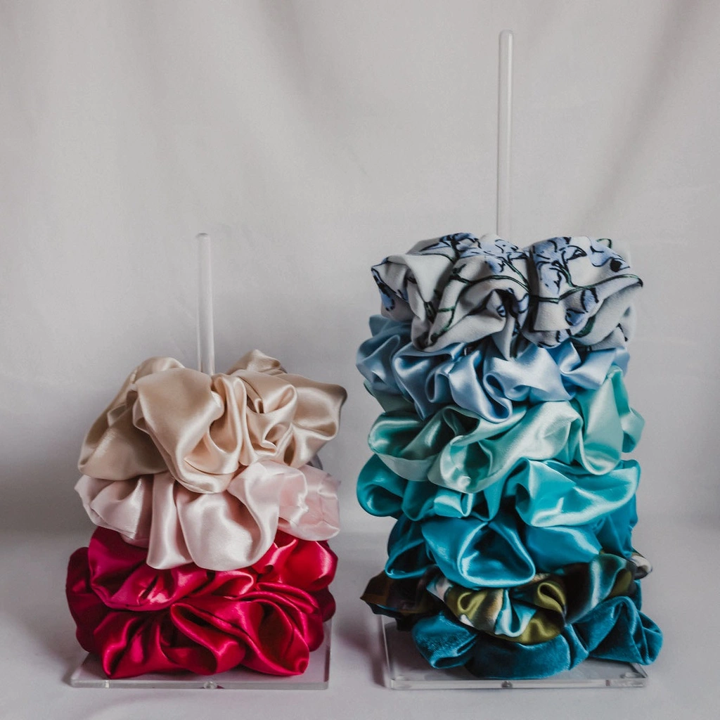 UPGRADED Scrunchie Holder acrylic 2 size tempat penyimpan ikat rambut akrilik