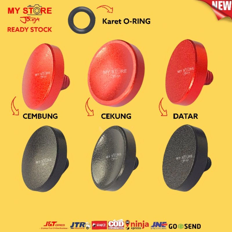 Tombol Soft Shutter Camera Kamera Release Button Flat Concave Convex Cekung Cembung Fujifilm XT2 XT10 X100 XT20 X-T3 X-T4 X-T10 X-T20 X-T30 X-Pro1 Fuji X-Pro2 X-Pro3 X-E4 X-T10 X-E2S X-E2 X-E1 X100T X100S X-S10 XT30 Leica M3 M6 M8 M9 M9P Karet O-ring
