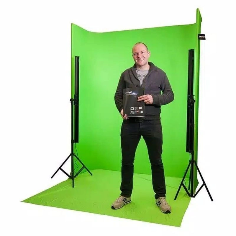 Kain Green Scren Fotografi Murah utk background Foto Editing Video Spunbond 75gsm