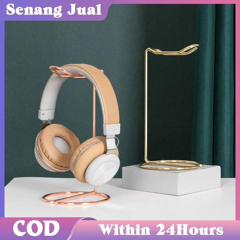Headset Stand Multifungsi / Headphone Holder Logam / Portable Gantungan Headset