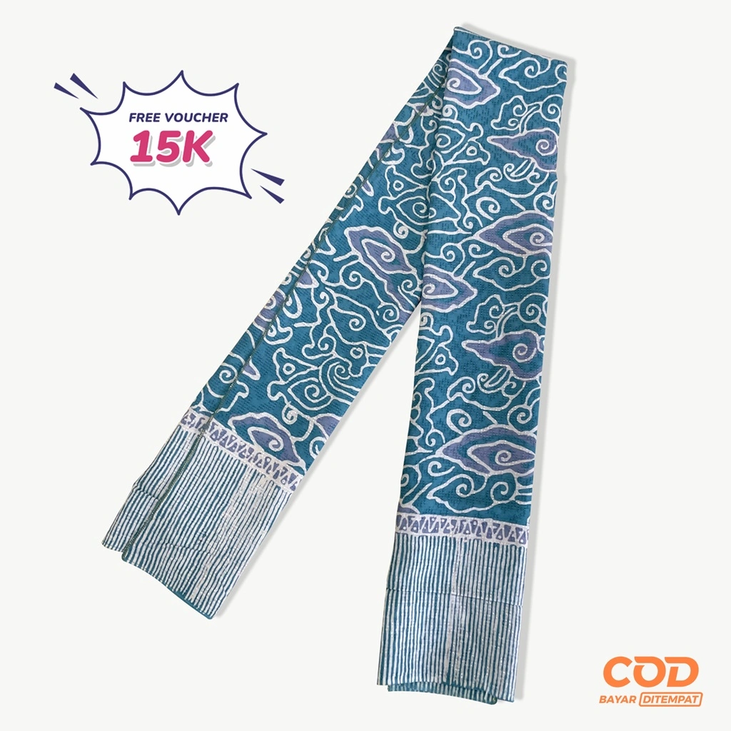 BATIK SALMA Syal Scarf Slayer Batik Motif Mega Mendung Bahan Doby