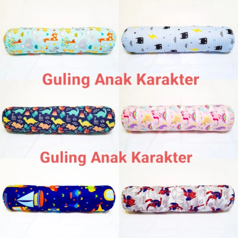 Guling Motif Karakter Untuk Anak Usia 1-8 Tahun (Guling Saja)