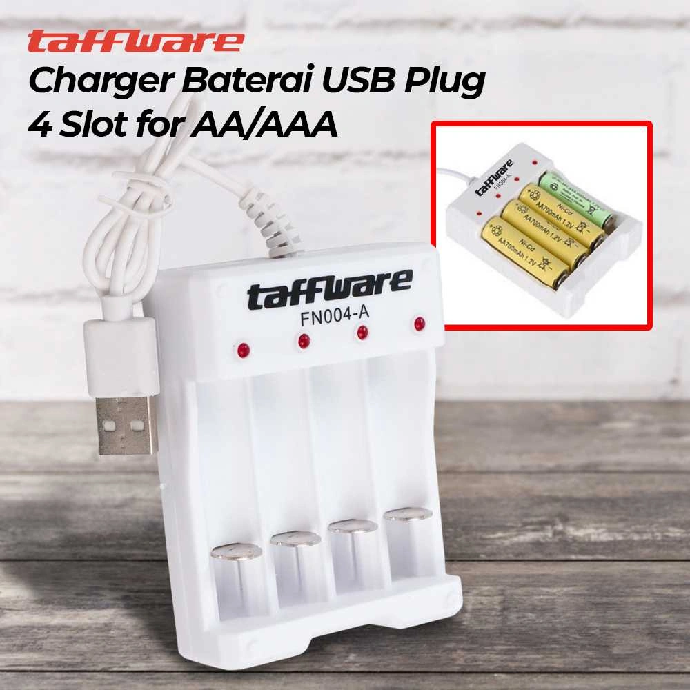 APEN Charger Baterai 4 Slot AA AAA Ni-MH Ni-CD USB Plug - B-04