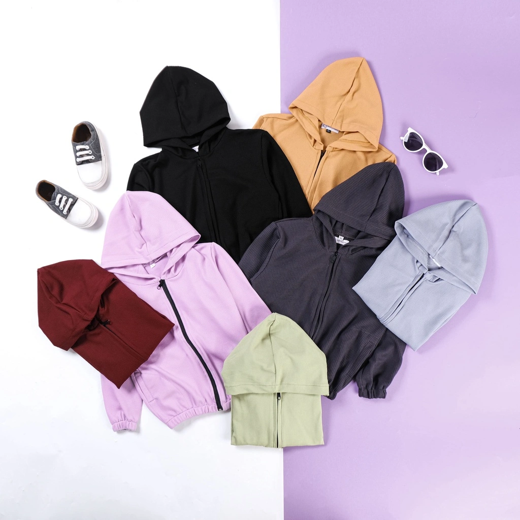 Gummy Baby Jaket Hoodie Anak WAFFLE 1-5 Tahun Jaket Anak Sweater Hoodie Anak Laki-Laki perempuan