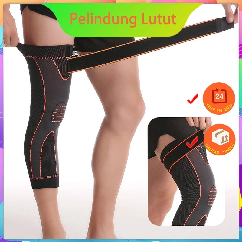 AOLIKES Pelindung Lutut / Full Support Knee Pad / Sports Leg Sleeves / Pelindung Lutut Olahraga / Bola Basket/ Sepak Bola / Lari