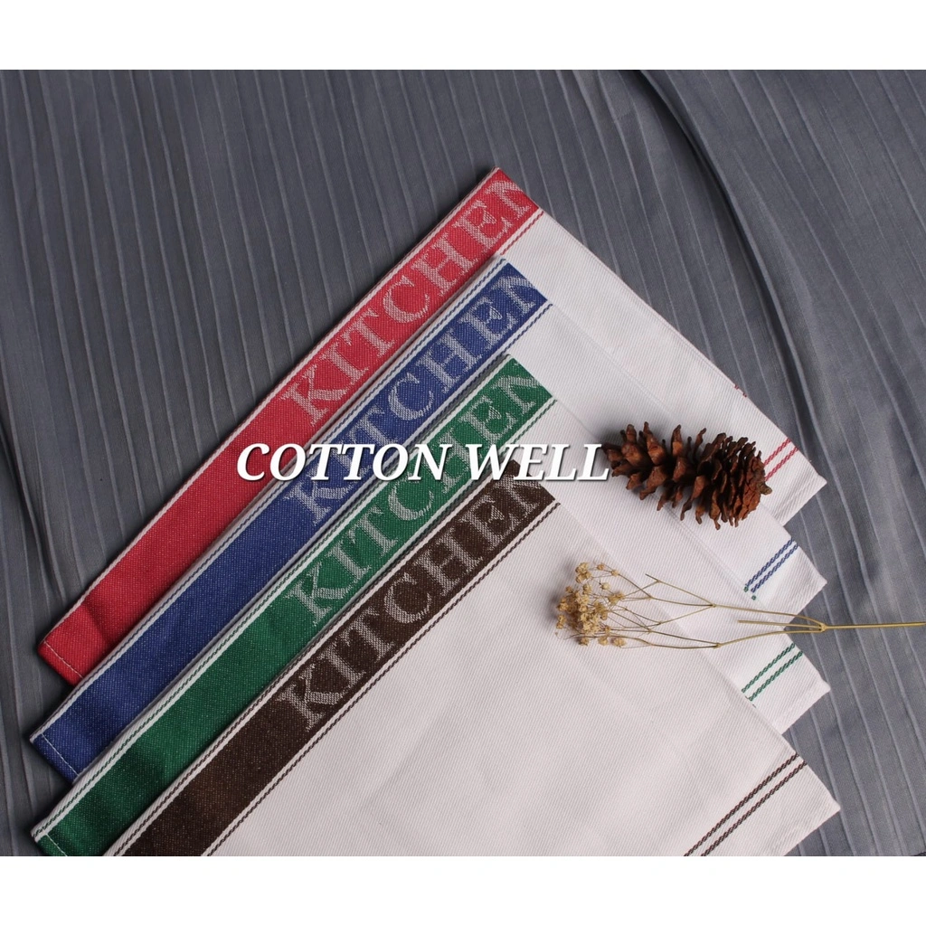 Serbet Kitchen Towel 45x70cm Glass Cloth Serbet Kain Lap Dapur Piring Tebal Lembut Serap Air Lap Piring Kitchen Towel Cotton Napkin Service Cloth