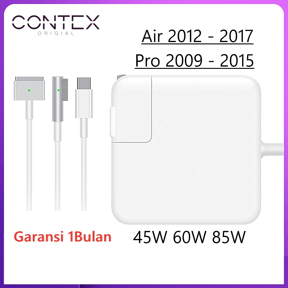 CONTEX - Original ada logo Air / Pro / ADAPTER CHARGER - 45/60/85W MS1 /MS2 KABEL L / KABEL T 11inch 13inch 15inch