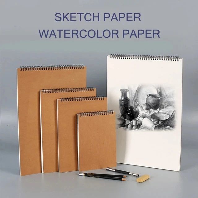 WATERCOLOR RING SPIRAL SKETCH BOOK CELLULOSE 300gsm A6 / A5 / B5 BUKU SKETSA SKETCH BOOK MURAH TEBAL
