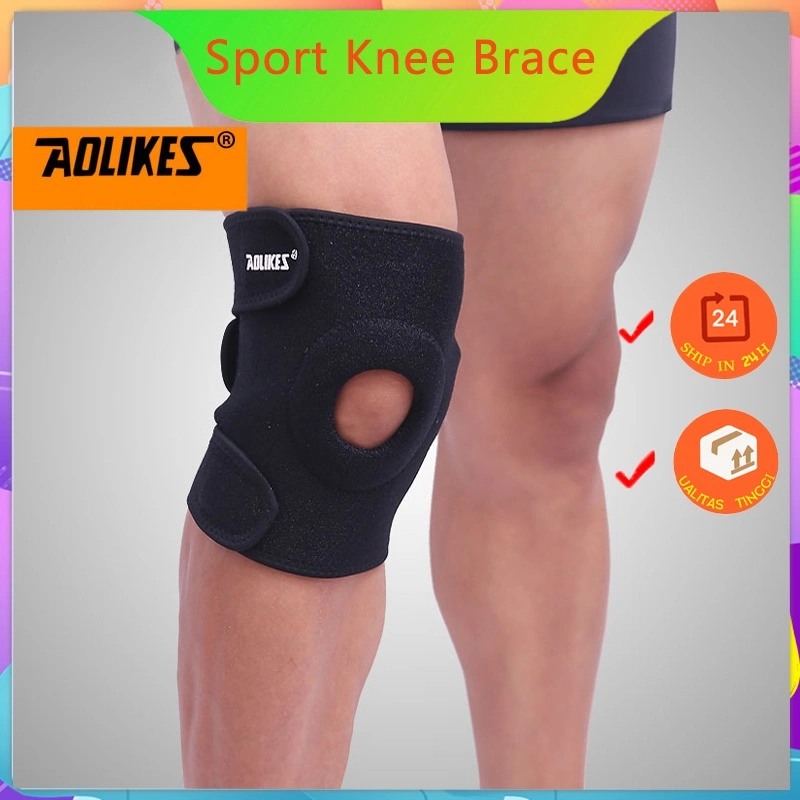 Sport Knee Brace / Deker Lutut Olahraga / Knee Pad / Aolikes Ori100% Pelindung Lutut / Deker Pelindung Lutut Kaki Olahraga