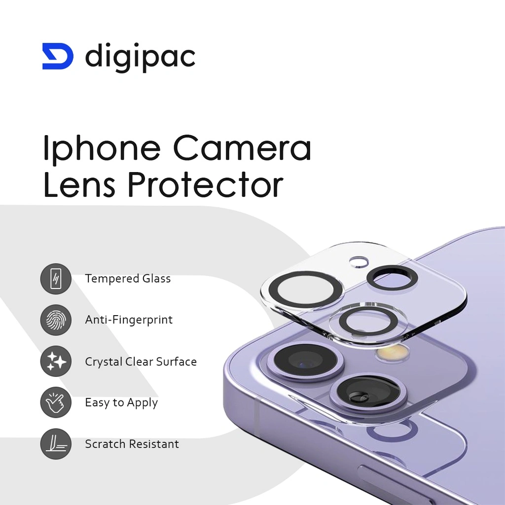 Camera Lens Protector iPhone Pelindung Kamera Tempered Glass DIGIPAC