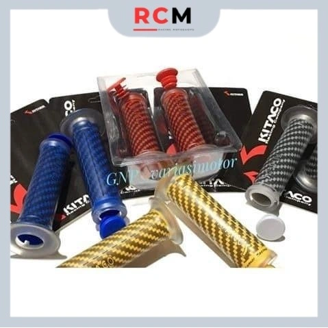 HANDGRIP HAND GRIP HANDFAT KITACO CARBON UNIVERSAL SEMUA MOTOR