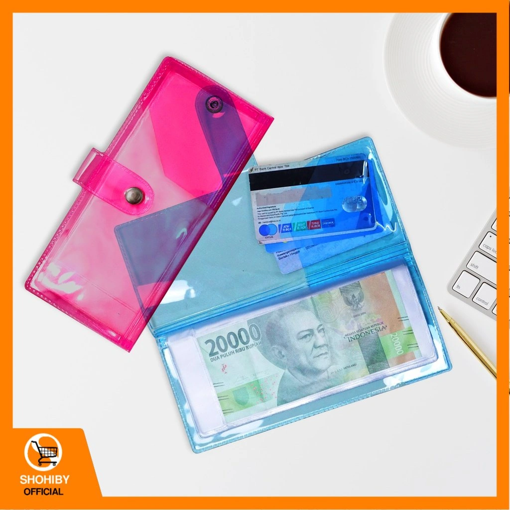 SHB - INVC DOMPET DISIPLIN TRANSPARAN  / DOMPET ORGANIZER KEUANGAN 32 SLOT / DOMPET KEUANGAN KANCING / DOMPET BUDGETING