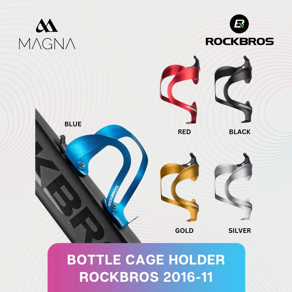 Tempat Botol Minum Sepeda Rockbros 2016-11 Bicycle Bottle Cage Holder Alumunium Alloy Gowes Gunung Roadbike Seli BMX