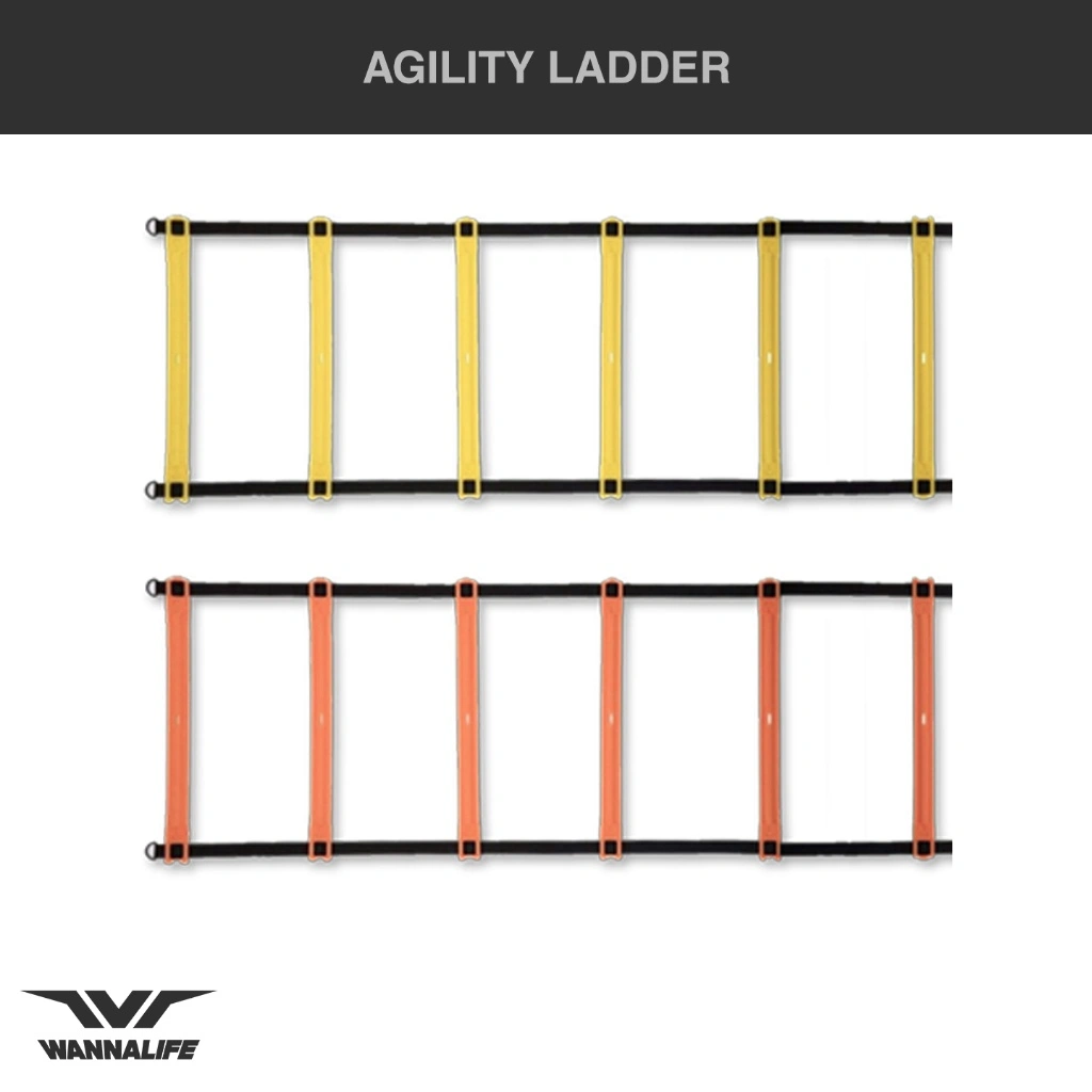 WANNALIFE Agility Ladder 6 Meter | Tangga Ketangkasan & Kelincahan | Perlengkapan Latihan Olahraga