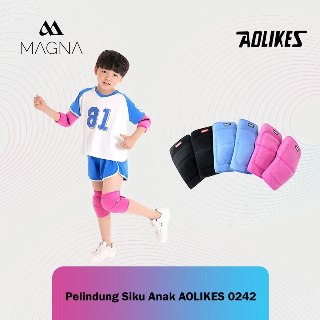 Elbow Sleeve Support Kids Aolikes 0242 Deker Pelindung Siku Tangan Anak Olahraga Sports Penopang Cidera Siku Tangan Outdoor Pria Wanita
