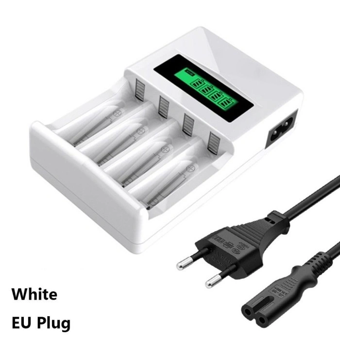 Charger Super Quick Cas Baterai Batre 4 Slot LCD Display AA AAA LBX