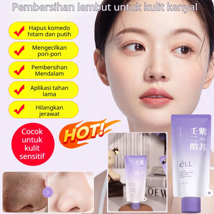 Harga Promosi⚡Asli OXYA Clay Mask with Phytic Acid/Masker Pembersih Mendalam Phytoclean/Masker Lembut untuk Komedo yang Melembabkan dan Membersihkan/Masker Tanah Liat Phytocleansing Pembersihan Mendalam