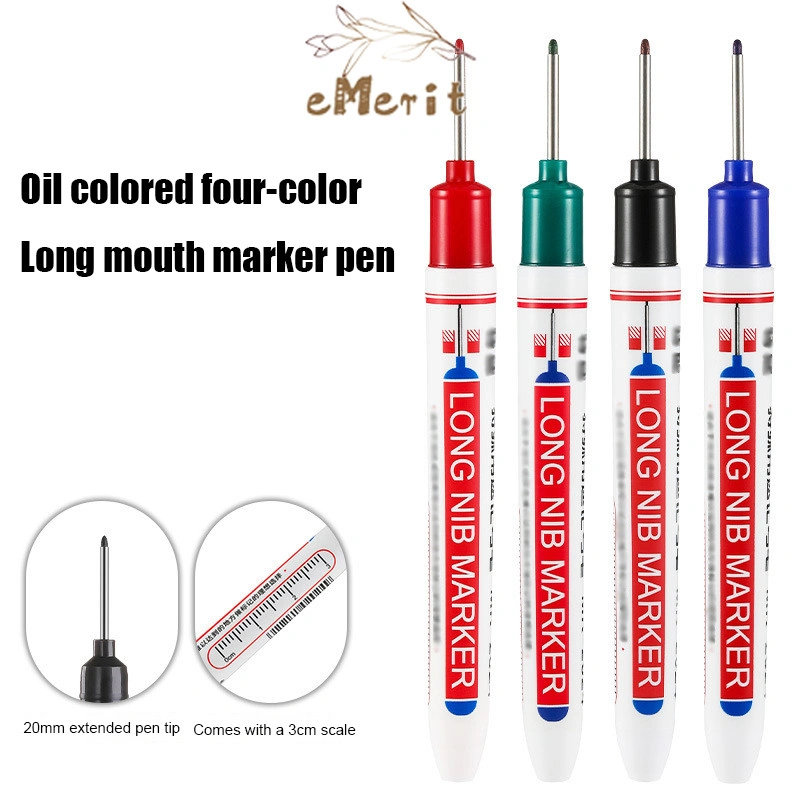1Pcs Spidol Marker Serbaguna Penanda Besi Kayu Kepala Panjang Long Head Kepala Panjang 20mm