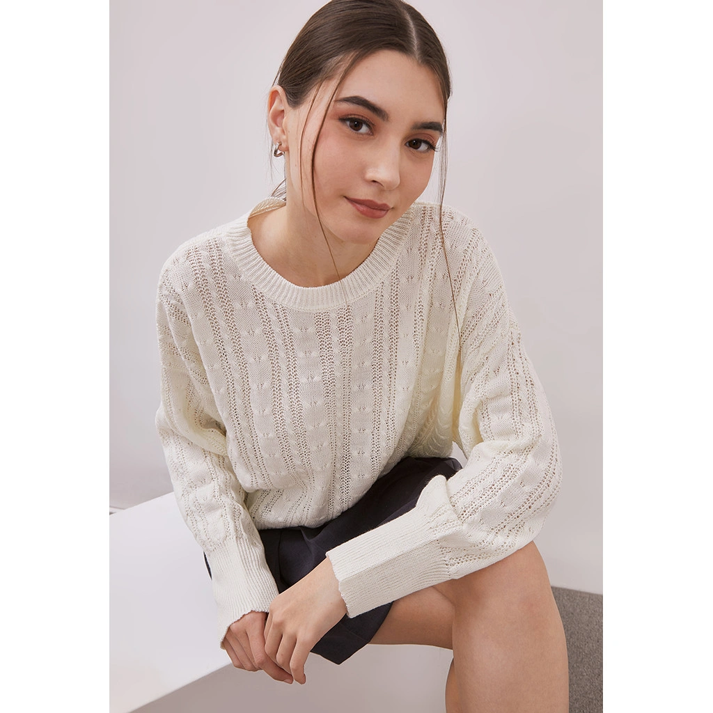 Hyerin Top Knitted White