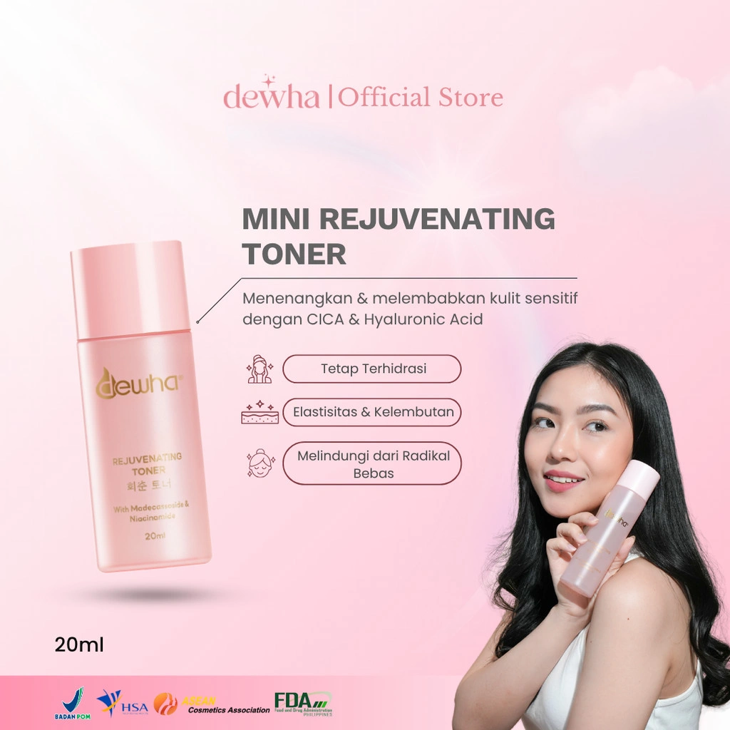 Dewha CICA Rejuvenating Toner Moisturizing Calming 20ml