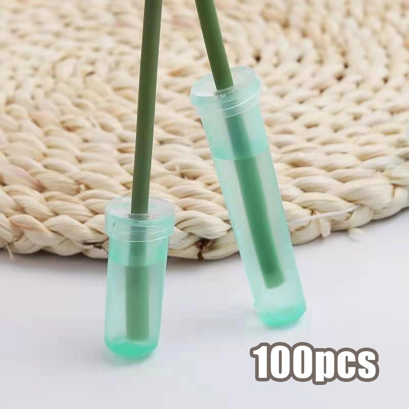 100pcs Water Tube Flower Tube - Tabung Bunga, Pipa Pipet Bunga Import