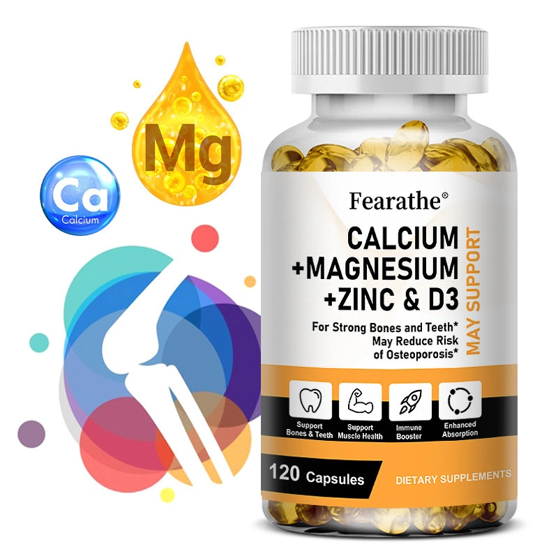 Calcium, magnesium, zinc and vitamin D3 supplement to support immune system health and deep sleep