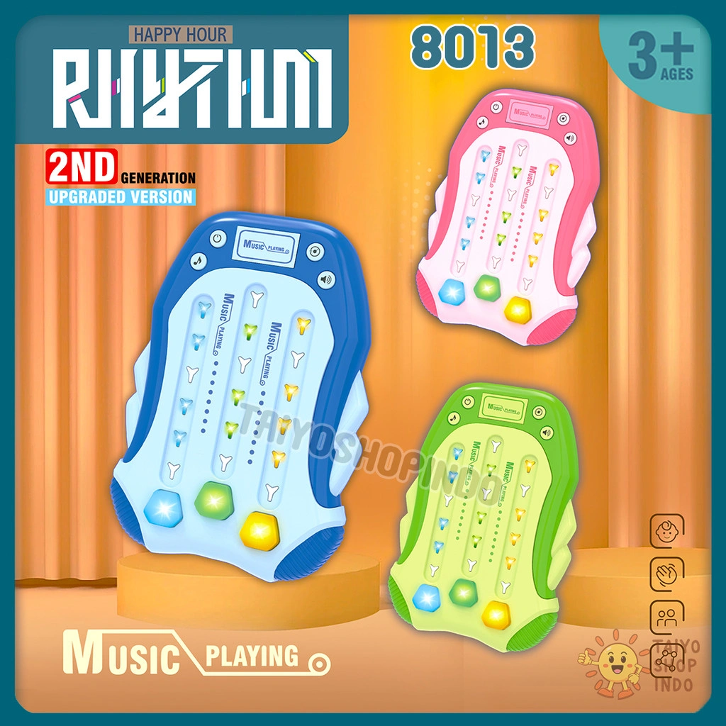 TAIYO Quick Push Game Rhythme Rhythm Music Speed Plane Pesawat Pop It Elektronik Karakter LED Mainan