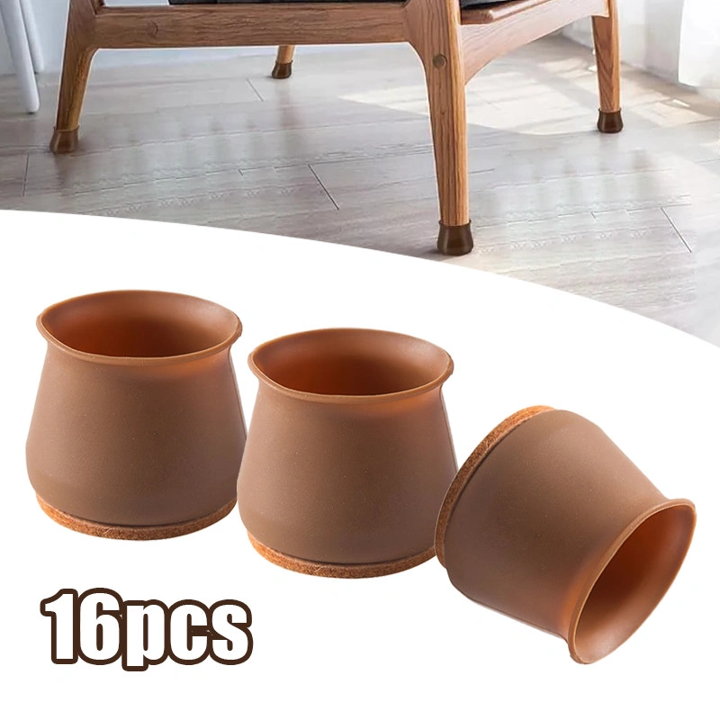 【New Arrivals】Kursi Meja Kaus Kaki Meja Sarung Kaki Meja Isi 16 Alas Pelindung Kaki Meja Bahan Silikon Anti Slip Gores