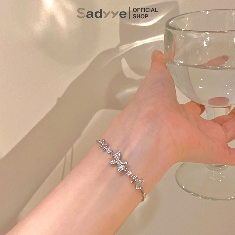 Sadyye Aksesori Istimewa Gelang Entry Lux Zircon Bowknot Wanita Bergaya Premium