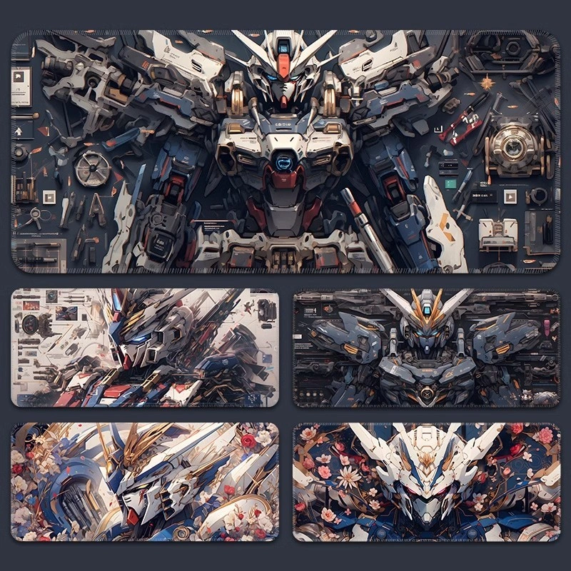 Mouse pad E-sports game anti-skid pad HD Gundam mecha pattern Computer keyboard desk mat