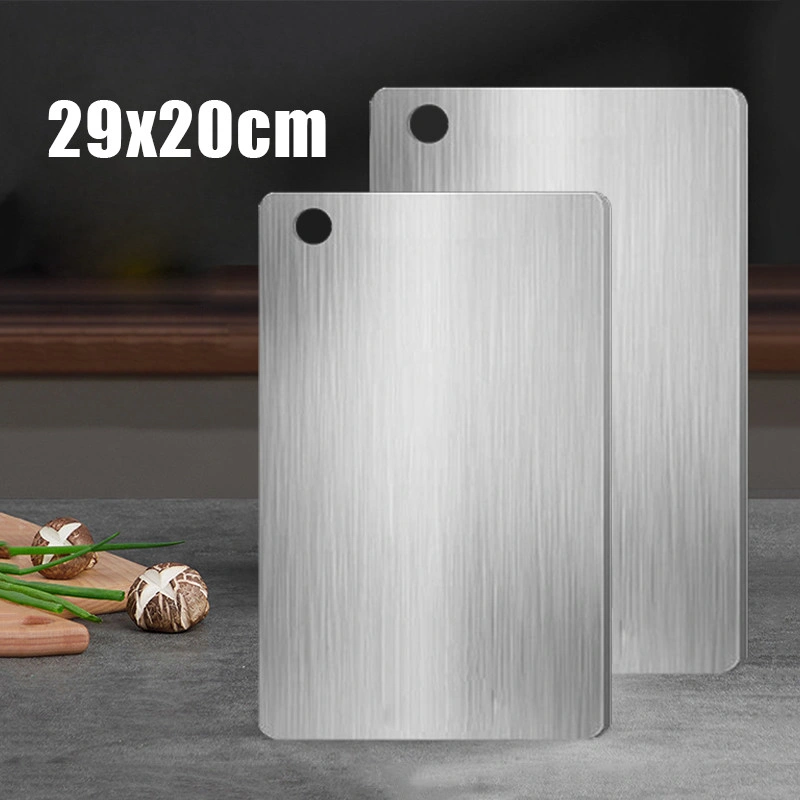 Talenan Stainless Stell 316 Dua Sisi Talenan Anti Bakteri dan JamurTalenan Papan Alas Potong Daging Ikan Tahan Selamanya Higienis Food Grade Kitchen Tools