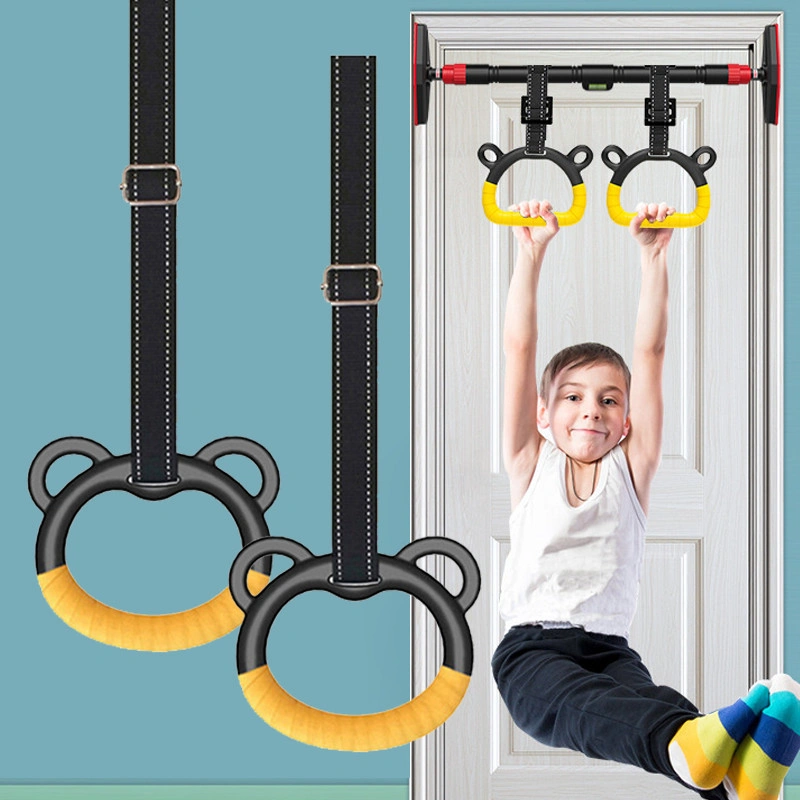Isi 2 Set Gym Ring Untuk Anak Pull Up Bar Gymnastic Ring Gymnastic Ring Untuk Anak-anak Berolahraga