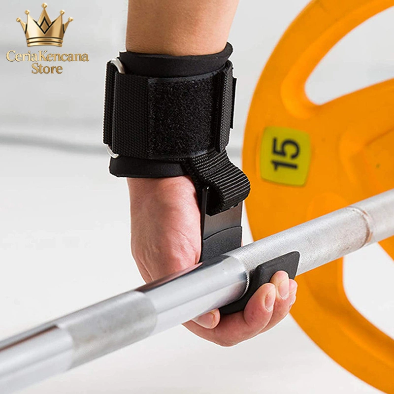 Pengait Penguat Tangan Batang Horizontal, Kait Pergelangan Tangan Kebugaran Latihan Kekuatan Pull-Up