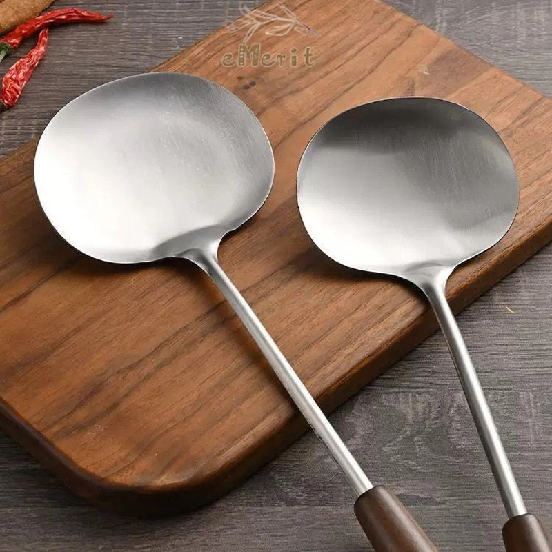 Spatula Premium Stainless Steel Tahan Karat Awet / Spatula Dapur Gagang Panjang