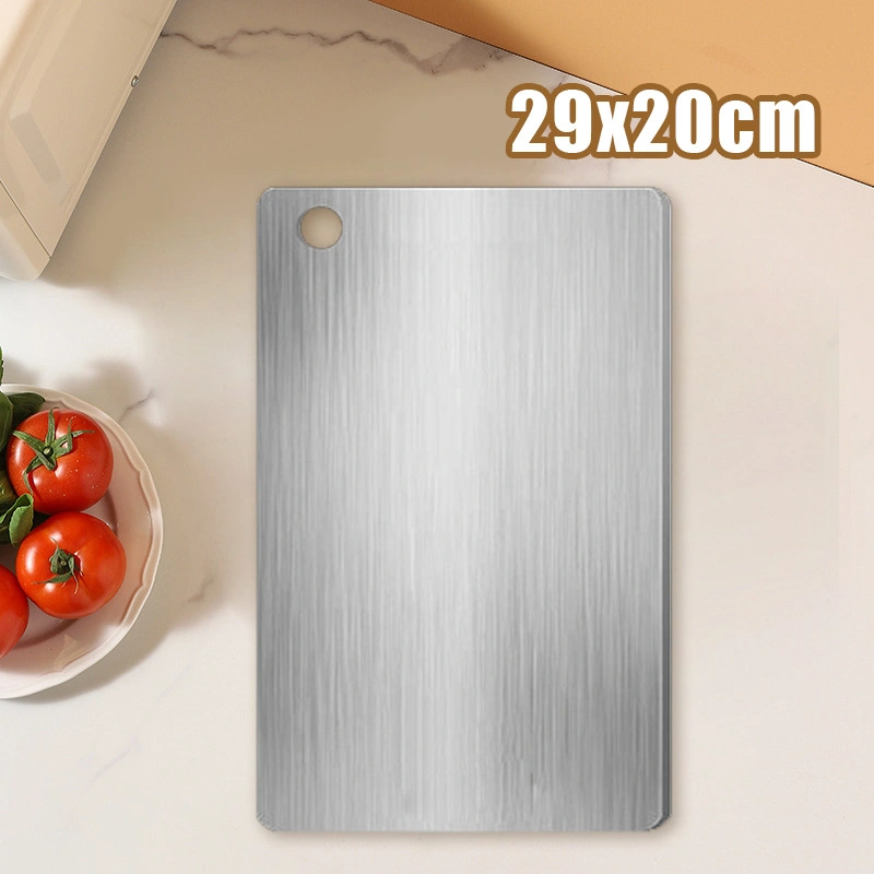 Talenan Stainless 316 Multifungsi 2Sisi Stainless Steel cutting board Talenan Anti Bakteri dan Jamur Talenan Stainless Stell 304 Tatakan Memotong Higienis Anti Karat