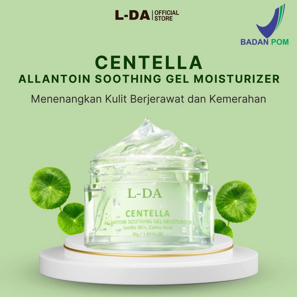 [BPOM] L-DA Centella Allantoin Soothing Moisturizer Gel Repair Skin  Oil-Control Hydrating Moisturizer Cream - Pelembab Wajah Memperbaiki Skin Barrier dan Primer Menghidrasi Kulit Wajah