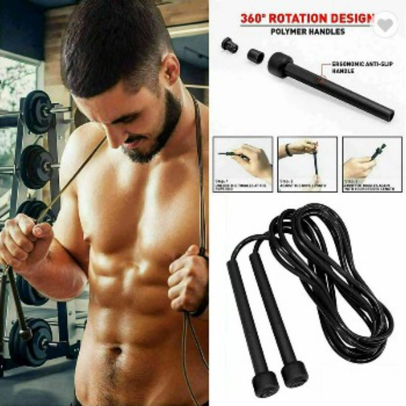 [ JD Store ] Alat Lompat Mini Tali Skipping Jump Rope Latihan Kekuatan Otot Kaki  Adjustable PVC Premium LITTLE SKIPPING