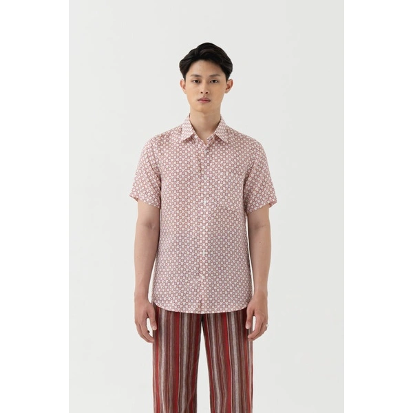 bateeq MEN SHIRT TRUNTUM ALIT SHORT SLEEVE parang wiar