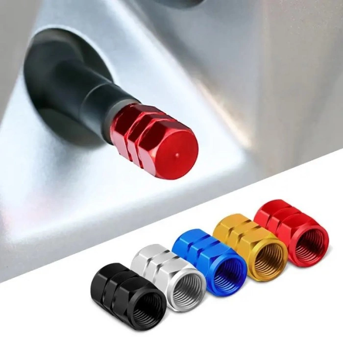 Tutup Pentil Ban Alumunium Mobil Motor Tire Alloy Valve Caps isi 4 Pcs