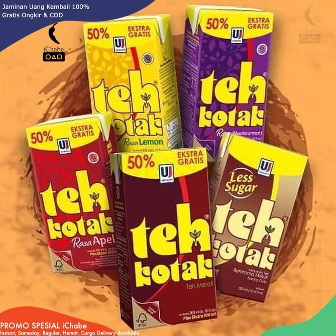 [BISA COD] DS TEH KOTAK ULTRA 300ml JASMINE BLACKCURRANT APEL LEMON LESS SUGAR LOW FAT KEMASAN EXTRA 200 ml + 50% 100 SATUAN ECERAN ALL VARIAN MINUMAN TEH CEMILAN ANAK PARCEL MAKANAN RINGAN