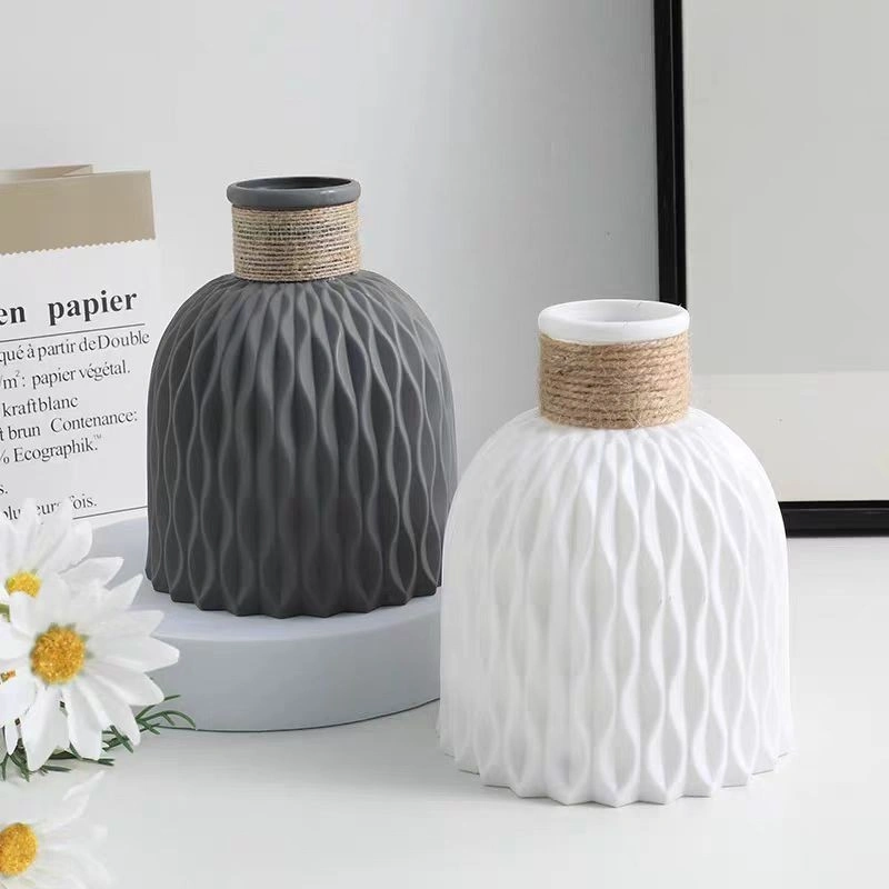 Vas Bunga Plastik Pot Artisanal Plastik(Hanya ada vas/Tidak termasuk bunga)